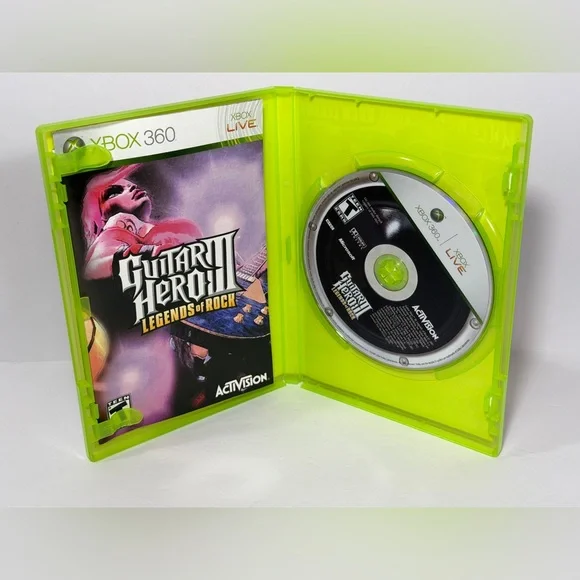 Guitar Hero III: Legends of Rock Xbox 360 CIB Excellent Game Complete Manual - Picture 2 of 12